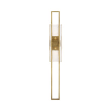 Load image into Gallery viewer, Duelle LED Wall Light in Natural Brass (Large).
