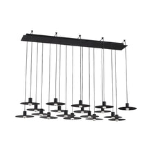 Load image into Gallery viewer, Eaves LED Chandelier in Nightshade Black (18-Light).
