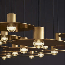 Load image into Gallery viewer, Eaves LED Chandelier in Detail.
