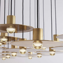 Load image into Gallery viewer, Eaves LED Chandelier in Detail.
