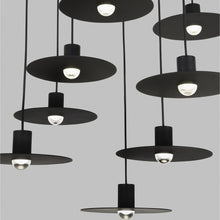 Load image into Gallery viewer, Eaves LED Multi Light Pendant Light in Detail.
