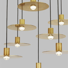 Load image into Gallery viewer, Eaves LED Multi Light Pendant Light in Detail.
