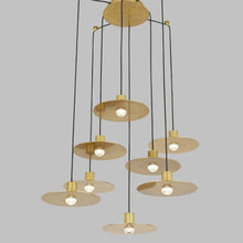 Load image into Gallery viewer, Eaves LED Multi Light Pendant Light in Detail.
