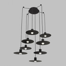Load image into Gallery viewer, Eaves LED Multi Light Pendant Light in Detail.
