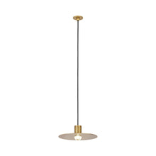 Load image into Gallery viewer, Eaves LED Pendant Light in Natural Brass (Small).
