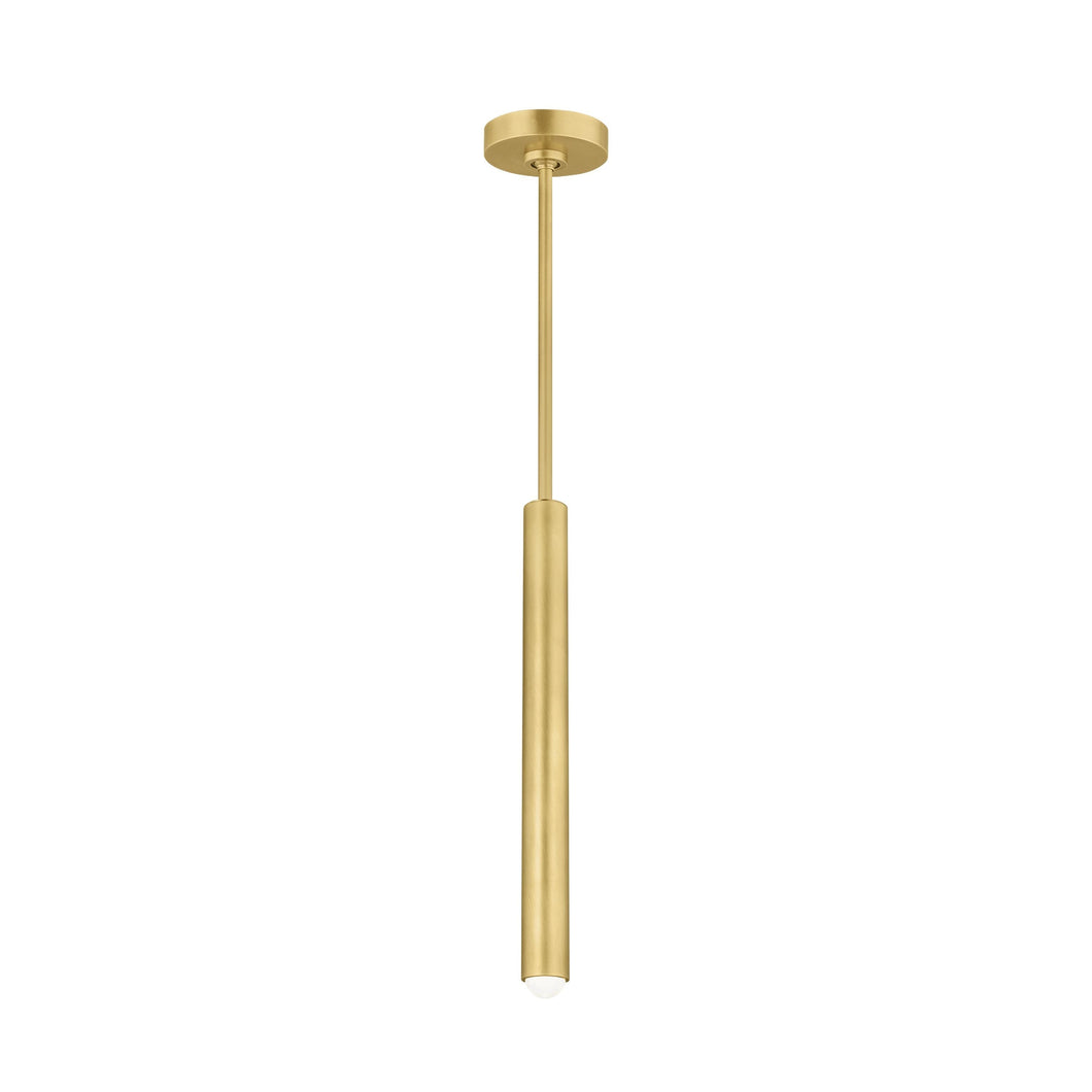 Ebell LED Pendant Light in Natural Brass (Small).