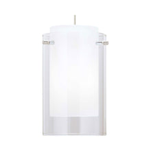 Load image into Gallery viewer, Echo Pendant Light in Clear/Black (Large).
