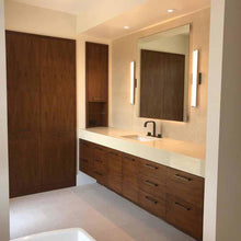 Load image into Gallery viewer, Ellis LED Bath Vanity Light in bathroom.
