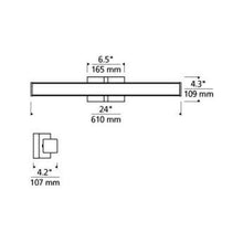 Load image into Gallery viewer, Ellis LED Bath Vanity Light - line drawing.
