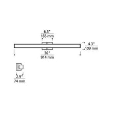 Load image into Gallery viewer, Ellis LED Bath Vanity Light - line drawing.
