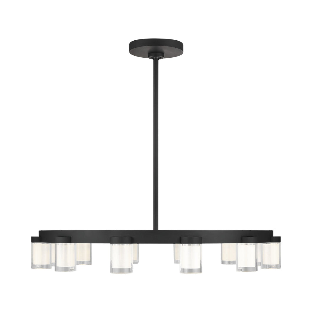 Esfera LED Chandelier in Nightshade Black (12-Light).