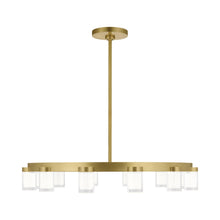 Load image into Gallery viewer, Esfera LED Chandelier in Natural Brass (12-Light).
