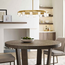 Load image into Gallery viewer, Esfera LED Chandelier in living room.
