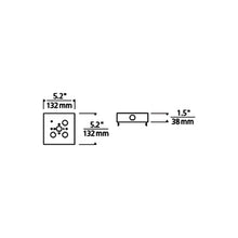Load image into Gallery viewer, Exo Ceiling Junction Box - line drawing.

