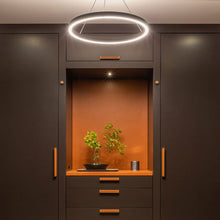 Load image into Gallery viewer, Fiama LED Suspension Light in living room.
