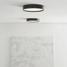 Load image into Gallery viewer, Finch Round LED Flush Mount Ceiling Light in living room.
