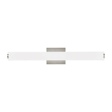 Load image into Gallery viewer, Finn LED Bath Vanity Light in Satin Nickel (Small).
