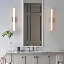 Load image into Gallery viewer, Finn LED Bath Vanity Light in bathroom.
