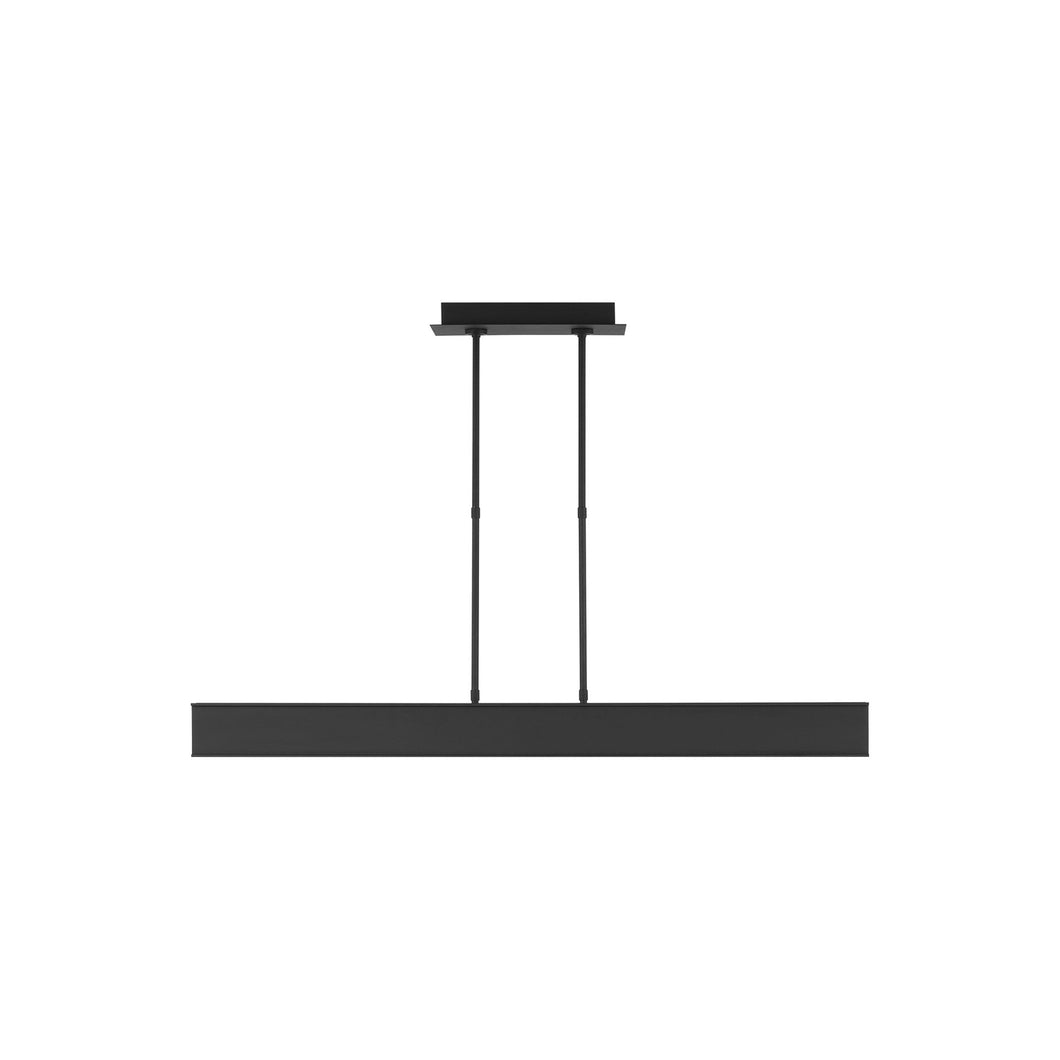 I-Beam LED Linear Suspension Light in Nightshade Black (Small).