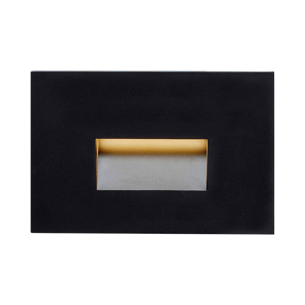 Ikon Outdoor LED Step Light in Black.