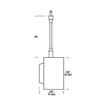 Load image into Gallery viewer, Iso Low Voltage LED FreeJack Head - line drawing.
