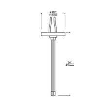 Load image into Gallery viewer, Kable Lite 4-Inch Round Power Feed Canopy - line drawing.
