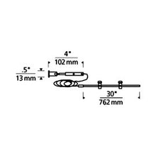 Load image into Gallery viewer, Kable Lite Horizontal Turn - line drawing.
