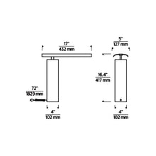 Load image into Gallery viewer, Kadia LED Table Lamp - line drawing.

