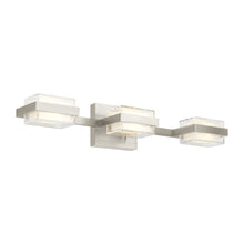 Load image into Gallery viewer, Kamden LED Bath Vanity Light in Standard/Satin Nickel (3-Light).
