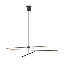 Load image into Gallery viewer, Klee LED Chandelier in Nightshade Black.

