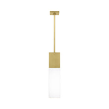 Load image into Gallery viewer, Kulma LED Pendant Light in Natural Brass (Medium).

