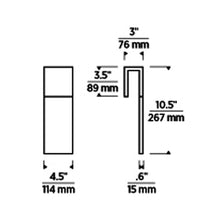 Load image into Gallery viewer, Kulma LED Wall Light - line drawing.
