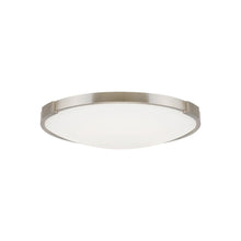 Load image into Gallery viewer, Lance LED Flush Mount Ceiling Light in Small/Satin Nickel.
