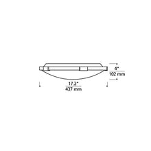 Load image into Gallery viewer, Lance LED Flush Mount Ceiling Light - line drawing.
