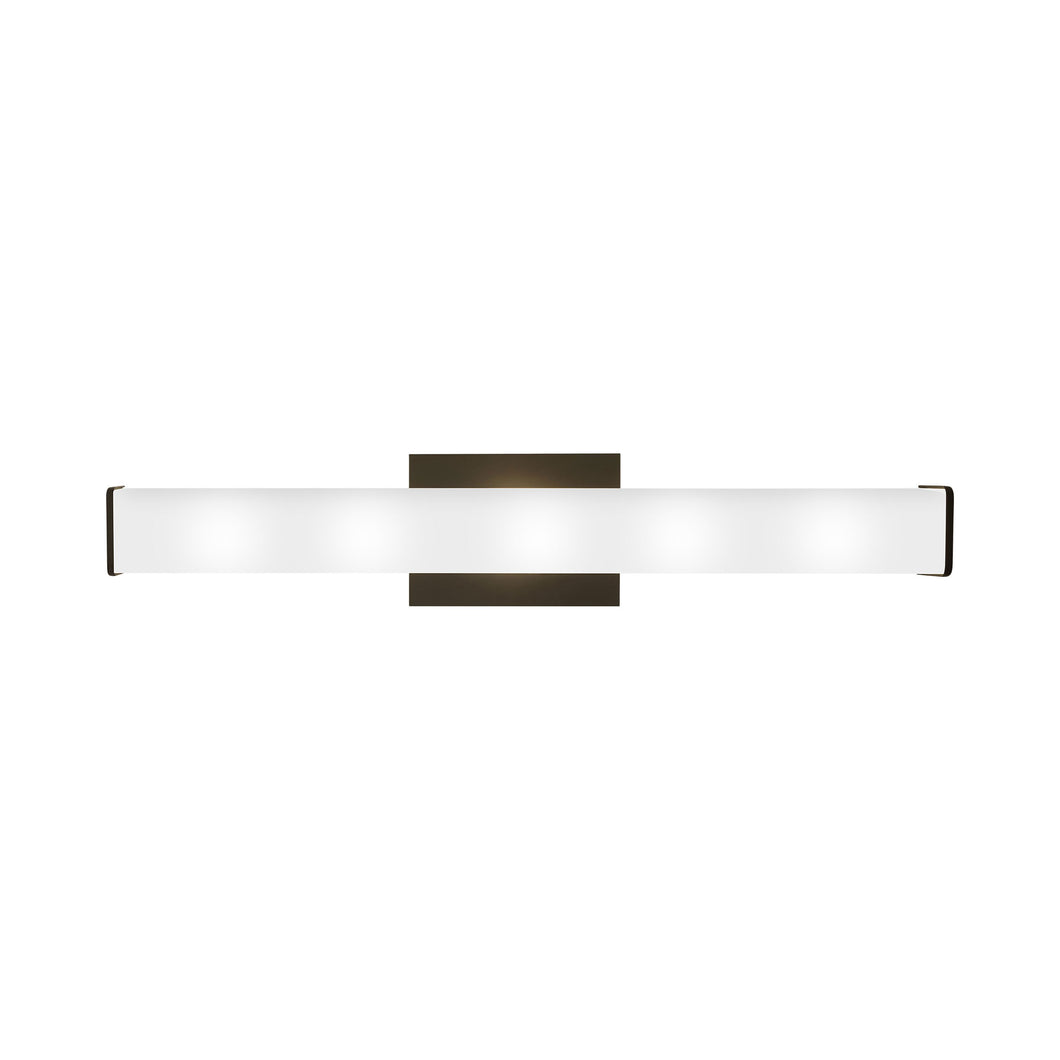 Lynn LED Bath Vanity Light in Antique Bronze.