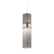 Load image into Gallery viewer, Manette Low Voltage LED Pendant Light in Satin Nickel/Satin Nickel/Smoke/Smoke.
