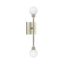 Load image into Gallery viewer, Mara LED Wall Light in Satin Nickel.
