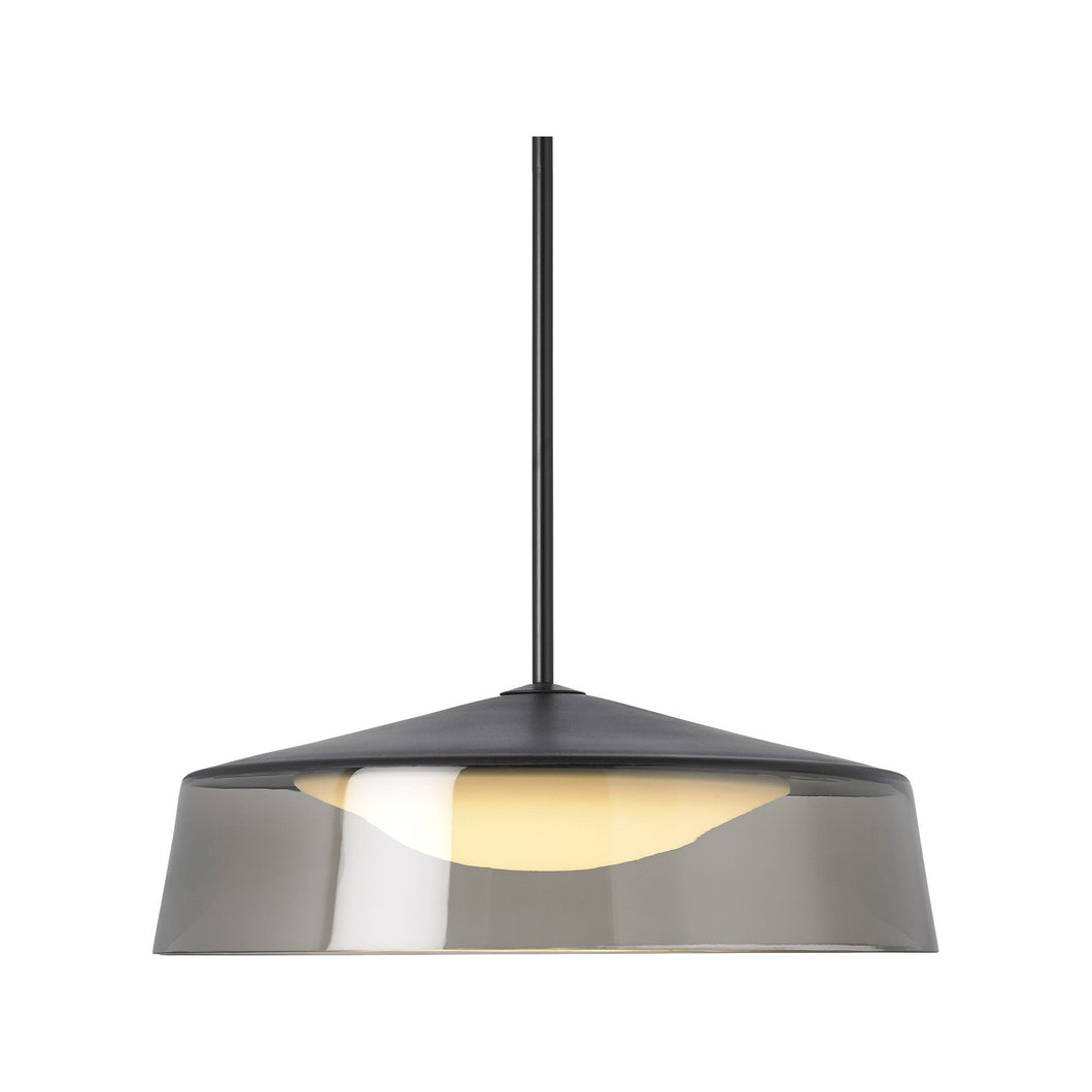 Masque Grande LED Pendant Light in Black.
