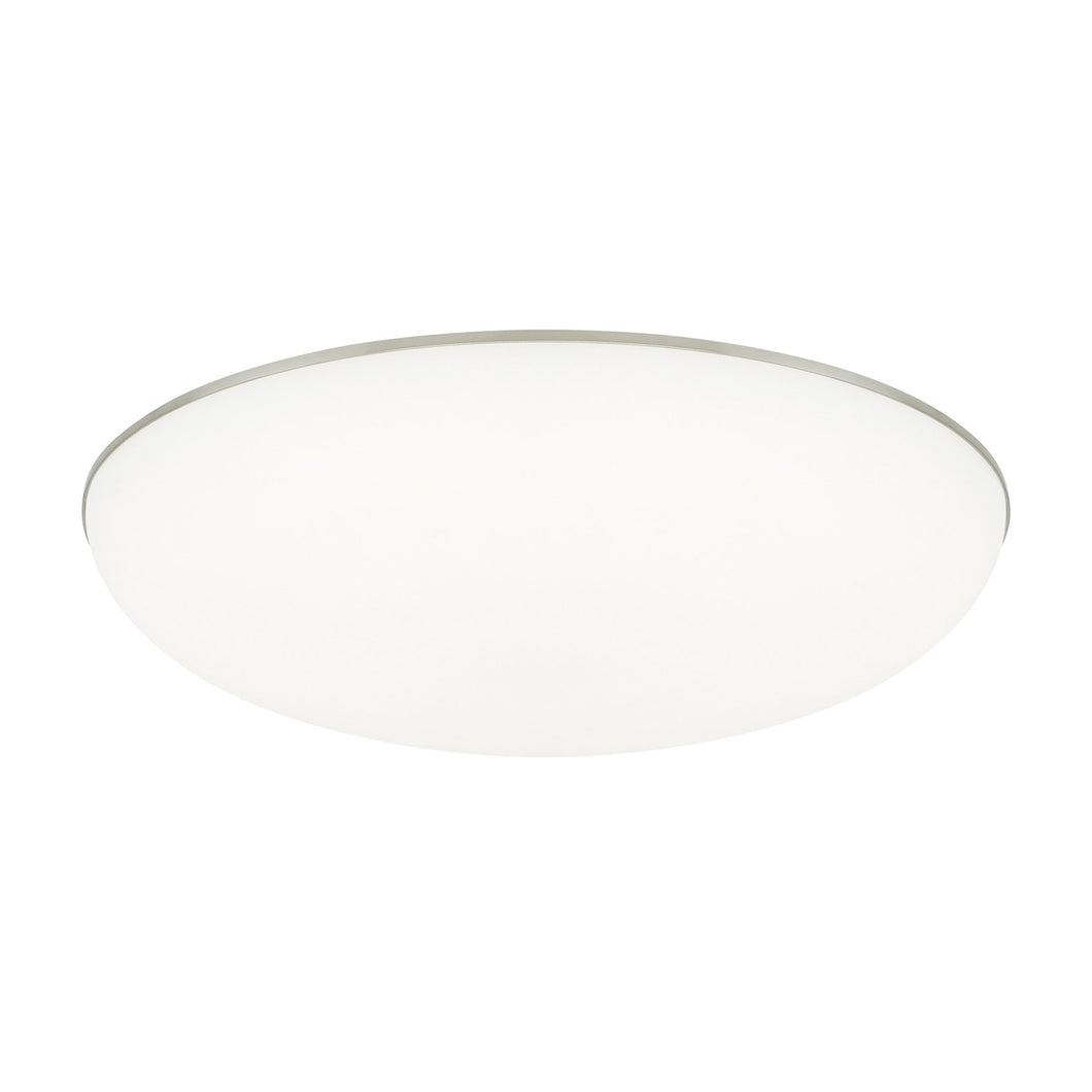 Megan LED Flush Mount Ceiling Light in White.