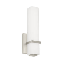 Load image into Gallery viewer, Milan LED Bath Wall Light in Satin Nickel.
