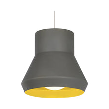Load image into Gallery viewer, Milo Pendant Light in Gray/Chartreuse.
