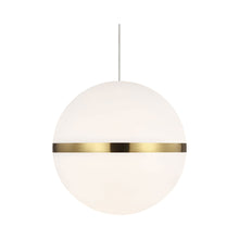 Load image into Gallery viewer, Mini Hanea Low Voltage Pendant Light in Natural Brass.
