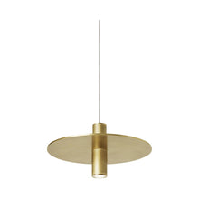 Load image into Gallery viewer, Mini Ponte LED Low Voltage Pendant Light in Natural Brass.

