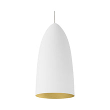 Load image into Gallery viewer, Mini Signal Low Voltage Pendant Light in Rubberized White/Gold.
