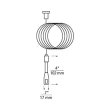 Load image into Gallery viewer, MonoRail Adjustable Standoff - line drawing.
