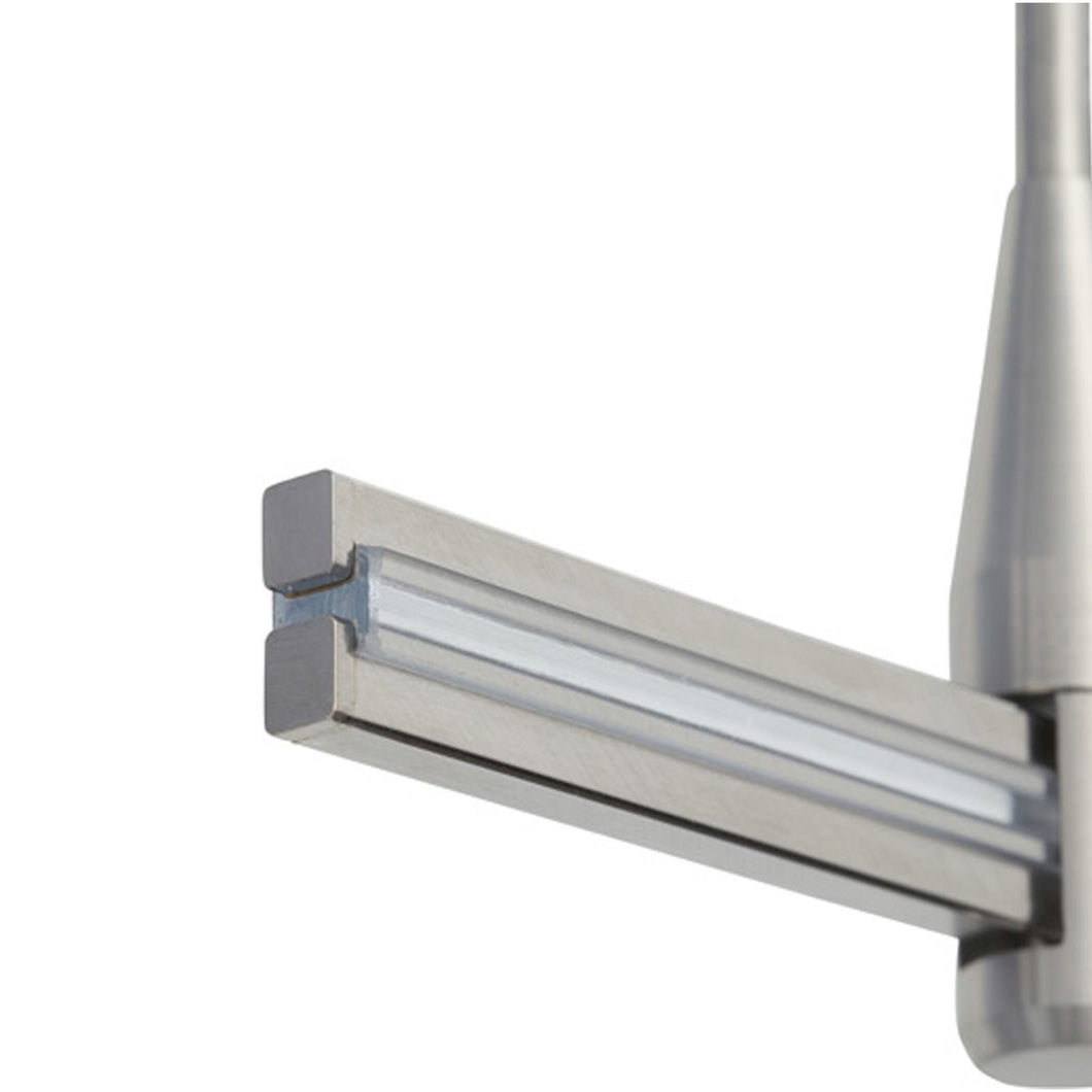 MonoRail End Caps in Satin Nickel.