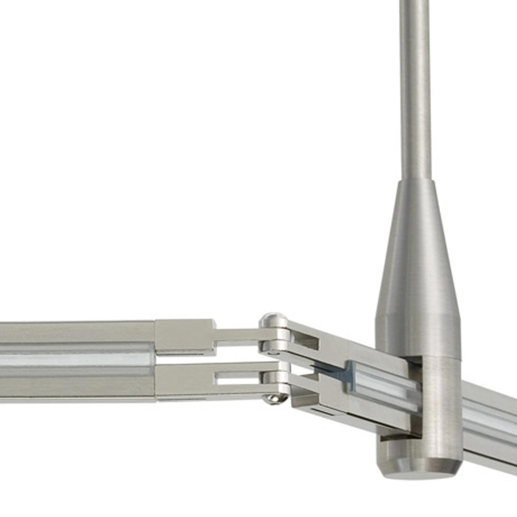 MonoRail Flexible Connectors in Satin Nickel.