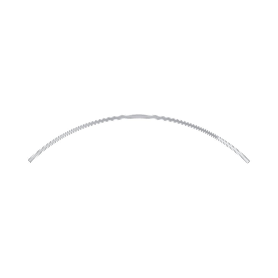 MonoRail Pre-Bent S Curve in Satin Nickel.