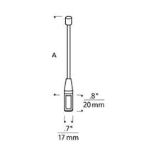 Load image into Gallery viewer, MonoRail Rigid Standoff - line drawing.
