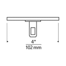 Load image into Gallery viewer, MonoRail Single-Feed Power Feed Canopy - line drawing.
